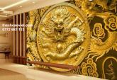 Mẫu phù điêu rồng vàng sang trọng đẳng cấp