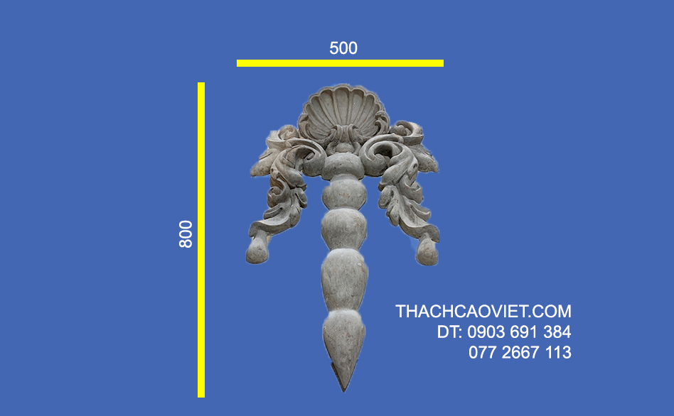 phù điêu thân cột đúc sẵn bằng xi măng