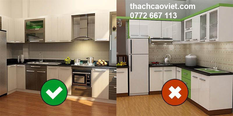 cách đặt vị trí bồn rửa chén hợp phong thủy