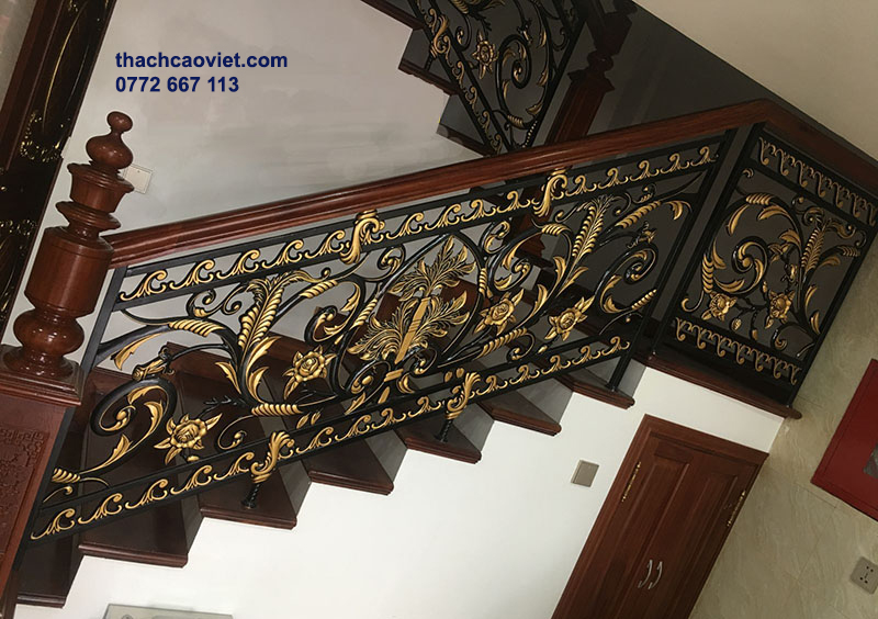 tay vịn cầu thang sắt nghệ thuật