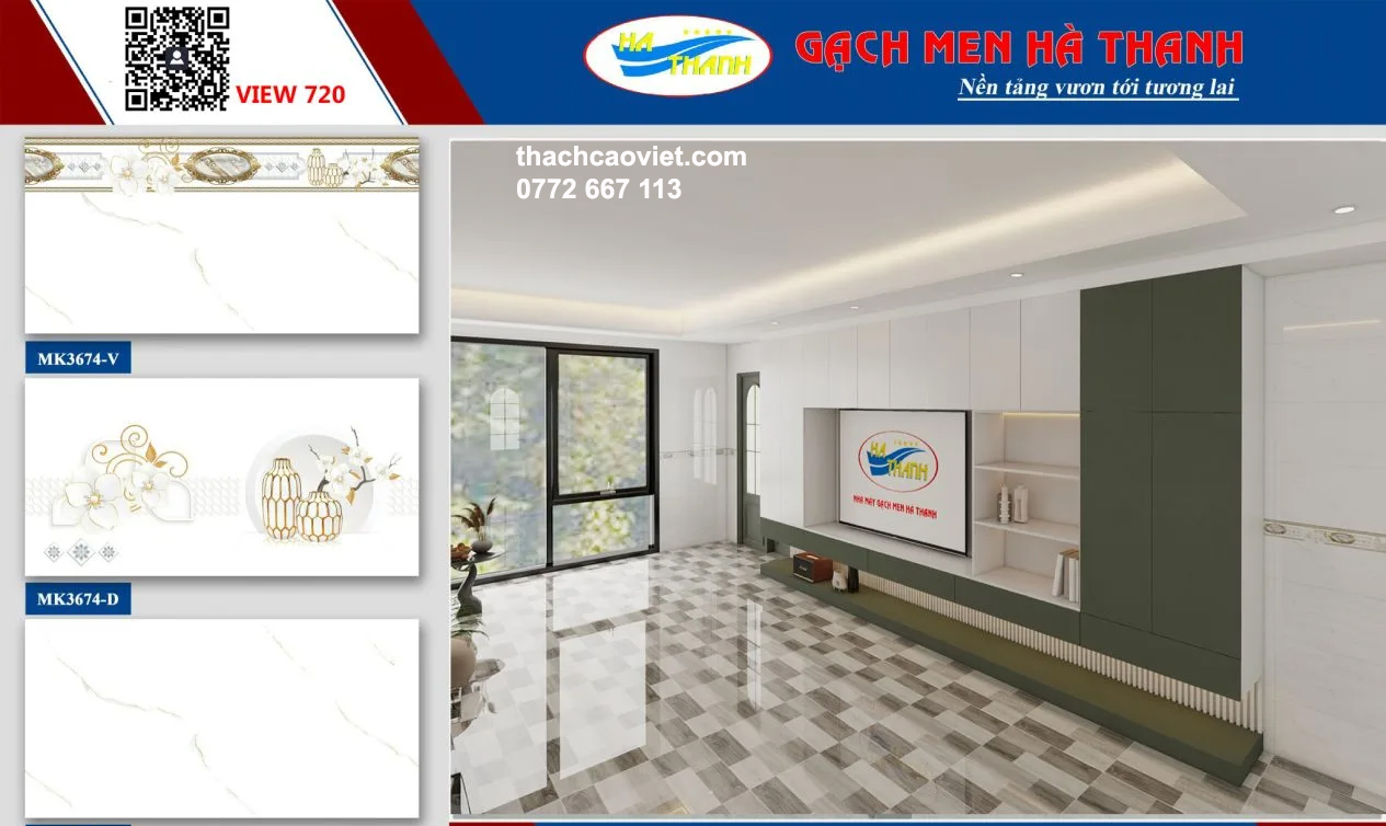 gạch ốp tường cao bao nhiêu là đẹp