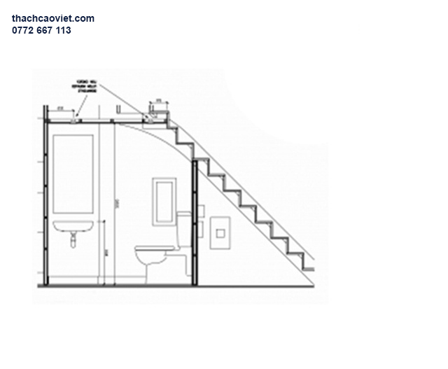 có nên xây nhà vệ sinh dưới gầm cầu thang