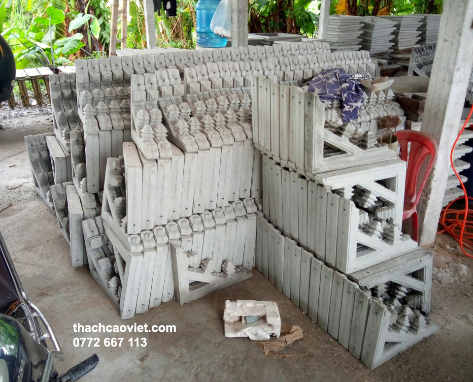 phào chỉ xi măng đúc sẵn