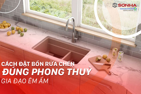vị trí bếp và bồn rửa chén