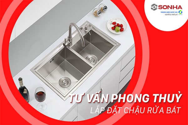 vị trí bếp và bồn rửa chén