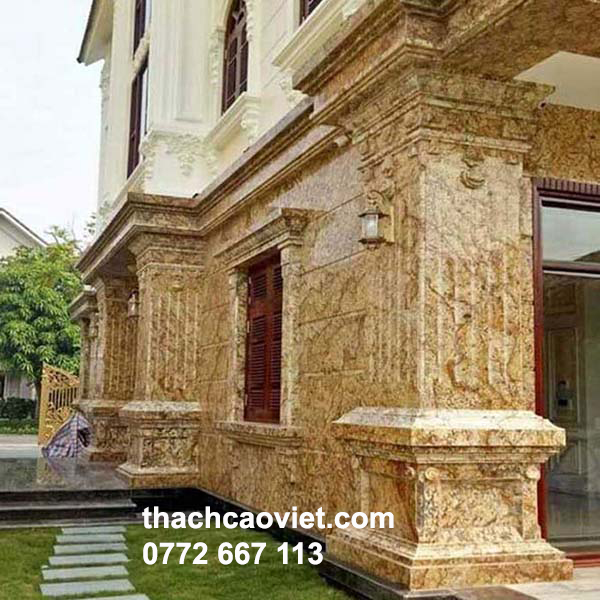 nhận thi c&ocirc;ng cột giả đ&aacute; mặt tiền