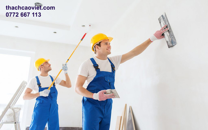 nhận thi c&ocirc;ng sơn nước chuy&ecirc;n nghiệp
