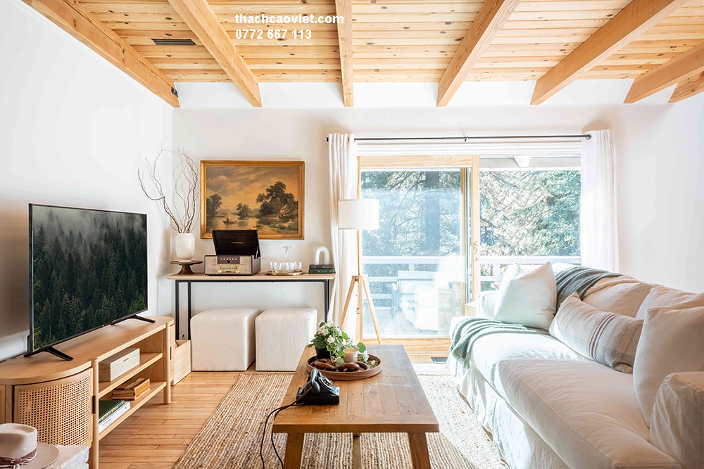 c&aacute;c mẫu trần giả gỗ đẹp