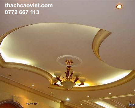 trần thạch cao dát vàng