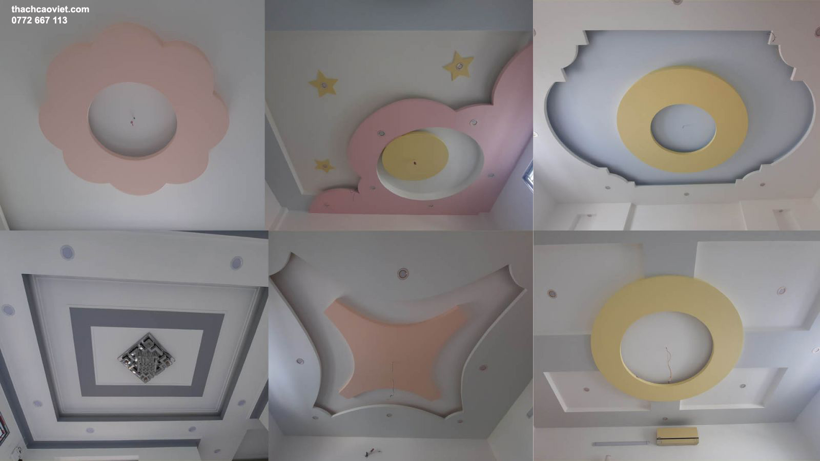 mẫu trần thạch cao đẹp nhất tphcm