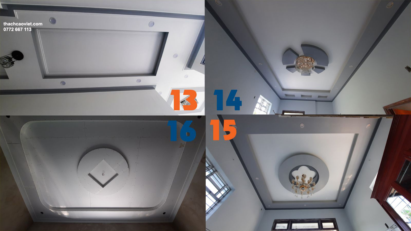 mẫu trần thạch cao đẹp nhất tphcm