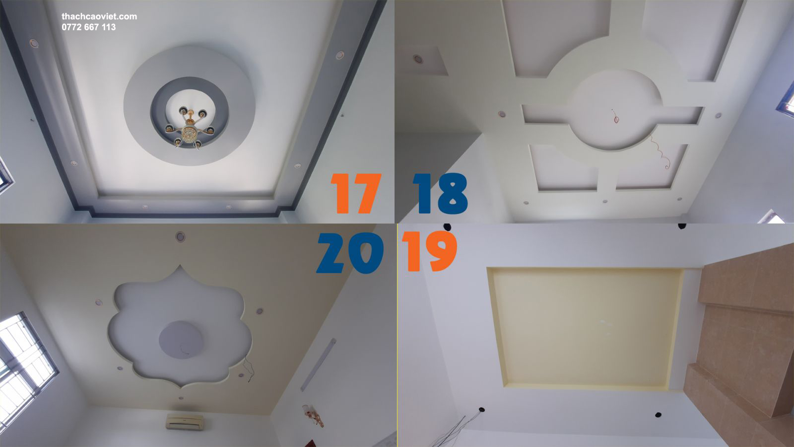 mẫu trần thạch cao đẹp nhất tphcm