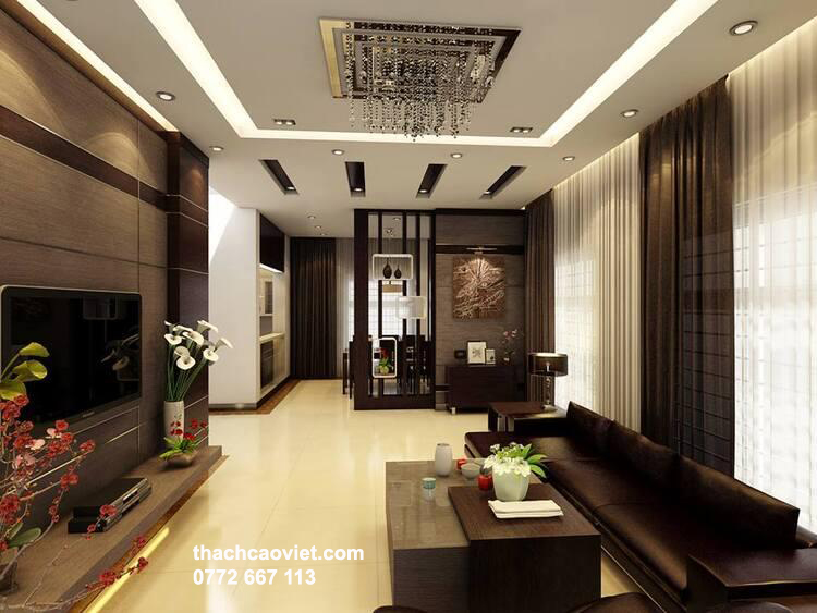 mẫu trần thạch cao nhiều cấp