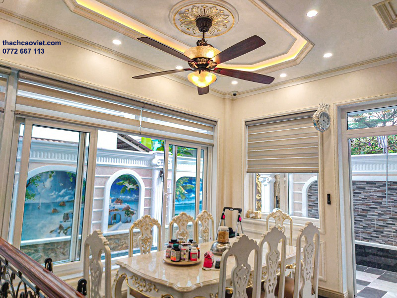 mẫu trần thạch cao phòng khách đẹp