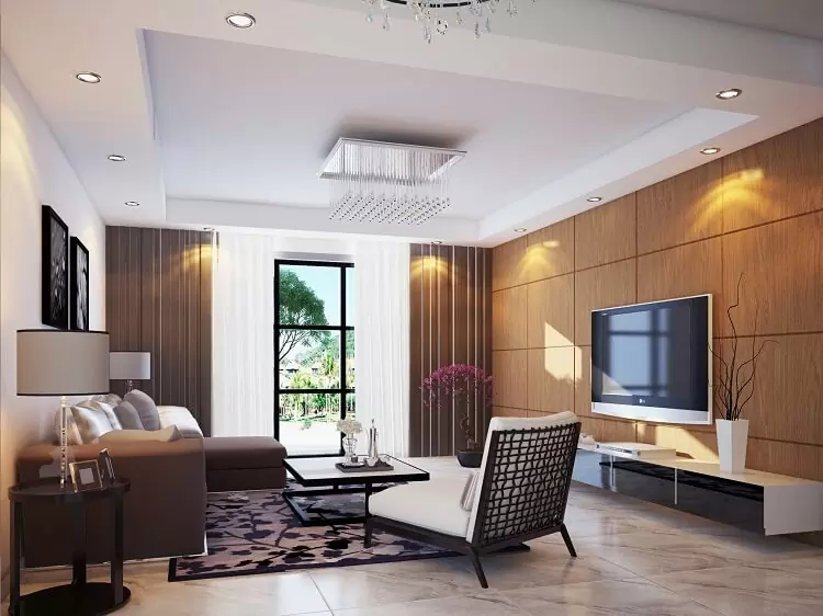 mẫu trần thạch cao phòng khách đẹp hiện đại sang trọng