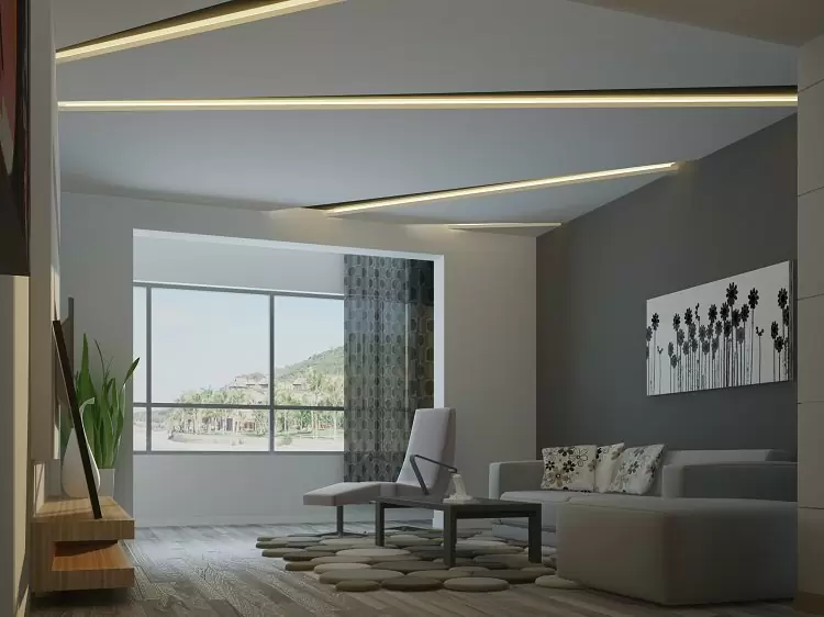 mẫu trần thạch cao phòng khách đẹp hiện đại sang trọng
