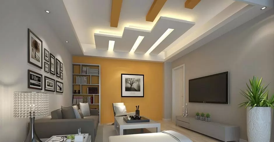 mẫu trần thạch cao phòng khách đẹp hiện đại sang trọng