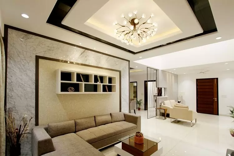mẫu trần thạch cao phòng khách đẹp hiện đại sang trọng