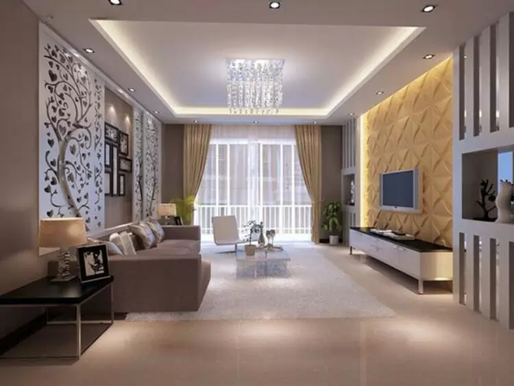 mẫu trần thạch cao phòng khách đẹp hiện đại sang trọng