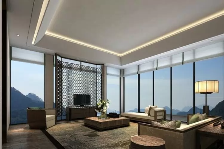 mẫu trần thạch cao phòng khách đẹp hiện đại sang trọng