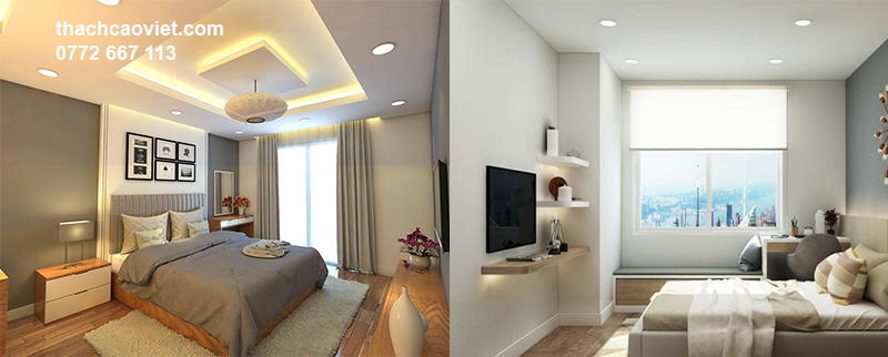 mẫu trần thạch cao phòng ngủ đẹp