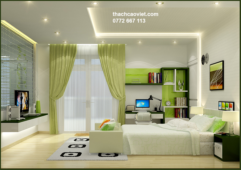 mẫu trần thạch cao phòng ngủ đẹp