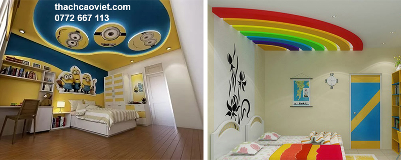 mẫu trần thạch cao phòng ngủ đẹp