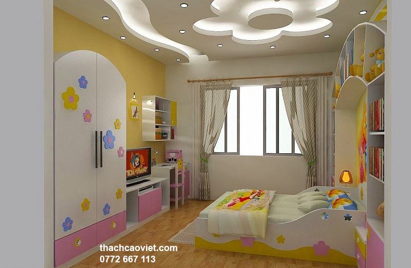 mẫu trần thạch cao phòng ngủ đẹp