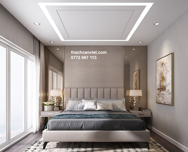 mẫu trần thạch cao phòng ngủ đẹp