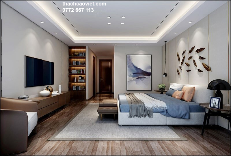 mẫu trần thạch cao phòng ngủ đẹp