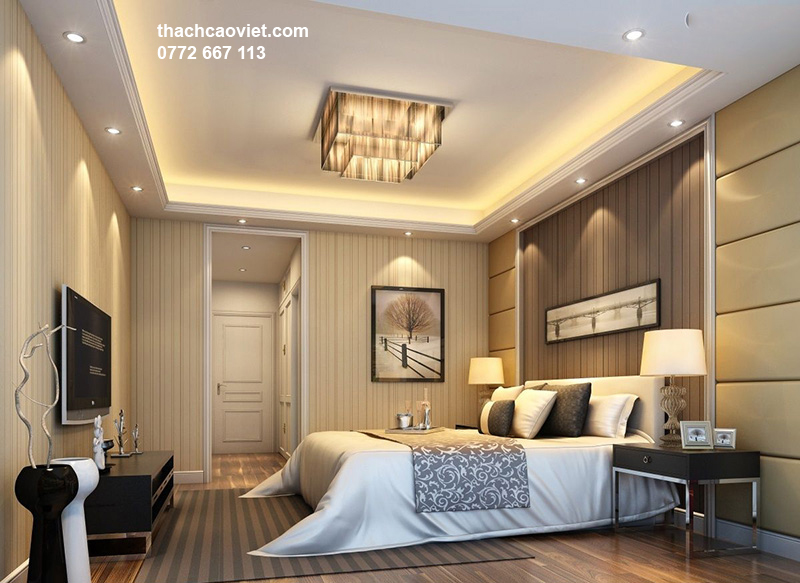 mẫu trần thạch cao phòng ngủ đẹp