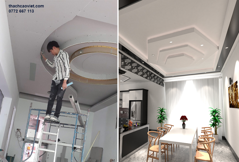 nhận thi công trần thạch cao tại trong cả nước