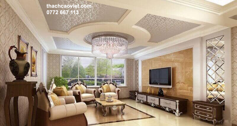 phân biệt trần thạch cao nổi và chìm