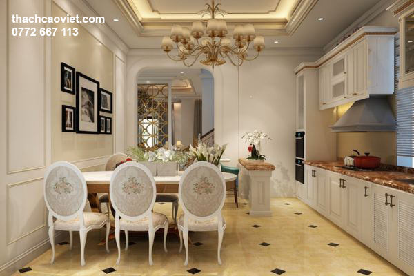 mẫu trần thạch cao phòng bếp đẹp hiện đại nhất