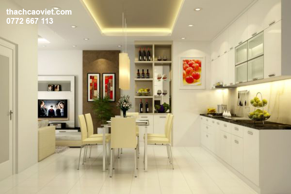 mẫu trần thạch cao phòng bếp đẹp hiện đại nhất