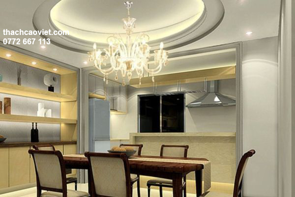 mẫu trần thạch cao phòng bếp đẹp hiện đại nhất