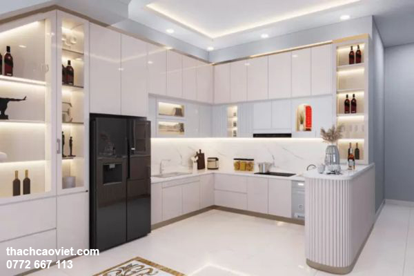 mẫu trần thạch cao phòng bếp đẹp hiện đại nhất