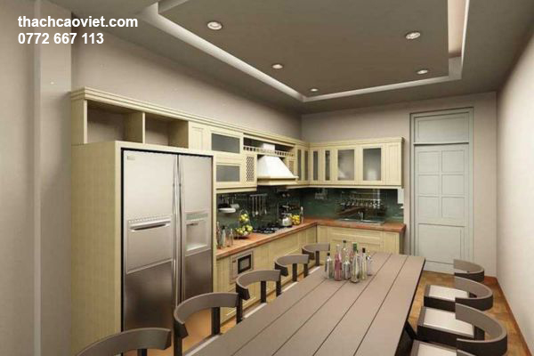 mẫu trần thạch cao phòng bếp đẹp hiện đại nhất