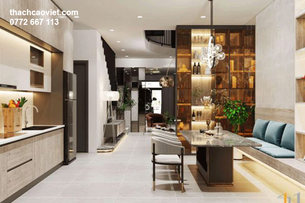 mẫu trần thạch cao phòng bếp đẹp hiện đại nhất