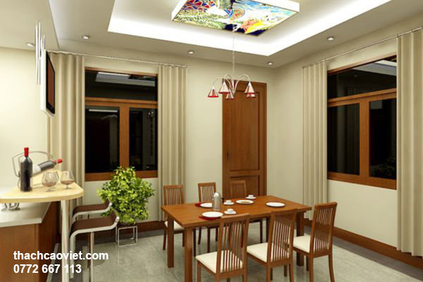 mẫu trần thạch cao phòng bếp đẹp hiện đại nhất