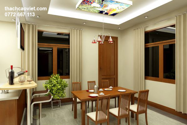 mẫu trần thạch cao phòng bếp đẹp hiện đại nhất