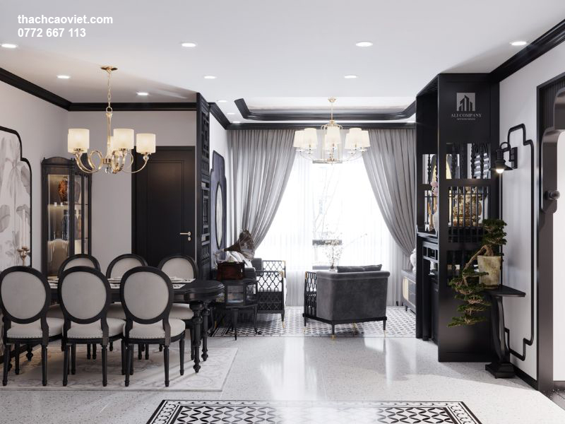 mẫu trần thạch cao phòng bếp đẹp hiện đại nhất