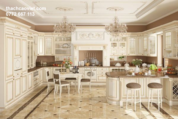 mẫu trần thạch cao phòng bếp đẹp hiện đại nhất