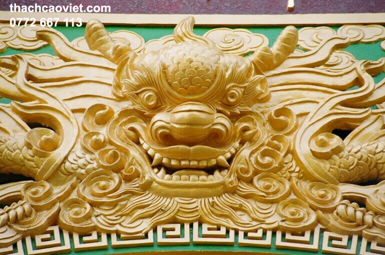 mẫu phù điêu rồng vàng sang trọng đẳng cấp tphcm