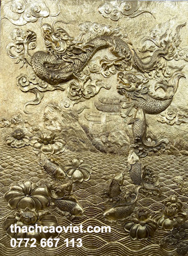 mẫu phù điêu rồng vàng sang trọng đẳng cấp tphcm