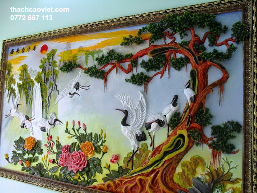 quy trình thi công tranh phù điêu xi măng