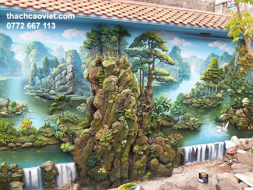 tranh phù điêu phòng khách