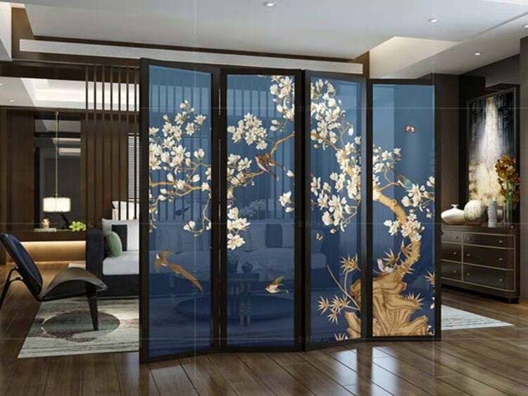 mẫu vách ngăn di động phòng khách giá rẻ