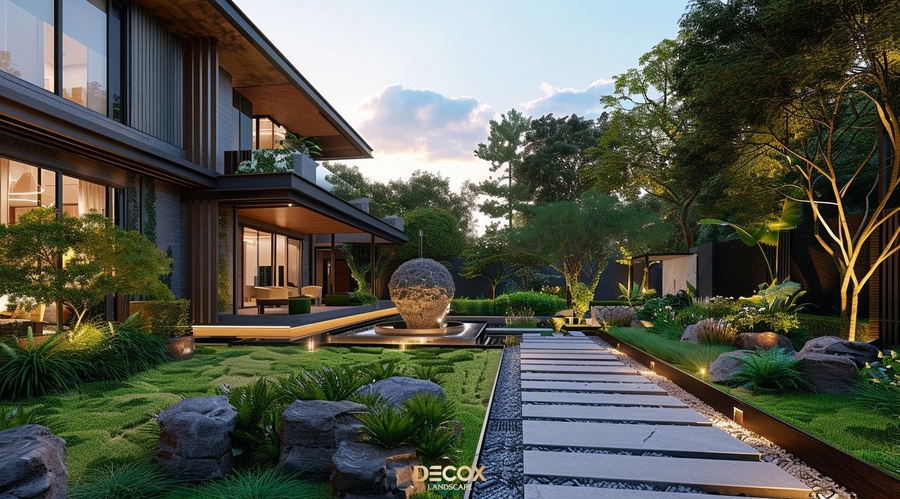 mẫu thiết kế s&acirc;n vườn biệt thự đẹp