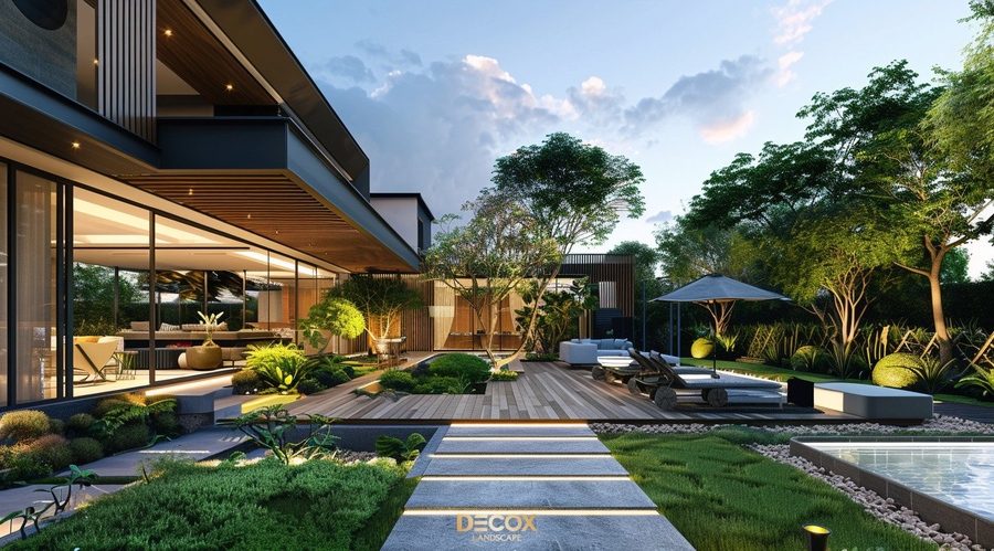 mẫu thiết kế s&acirc;n vườn biệt thự đẹp